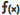 Image of a function, or f(x) symbol used to open the Expression Editor